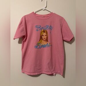 Britney Spears Pink Graphic T-Shirt Y2K Pop Tee Size XL